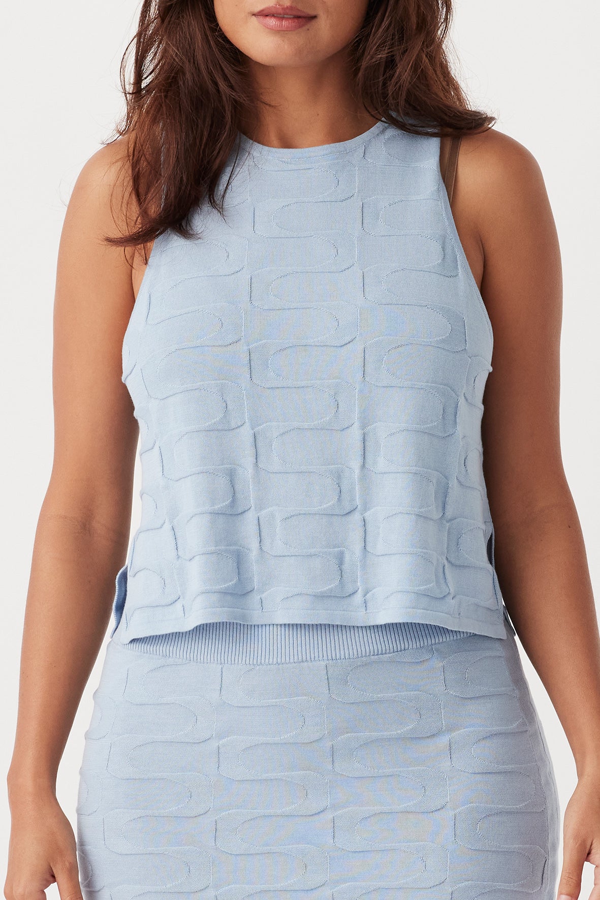 Lara Organic Cotton Tank - Sky