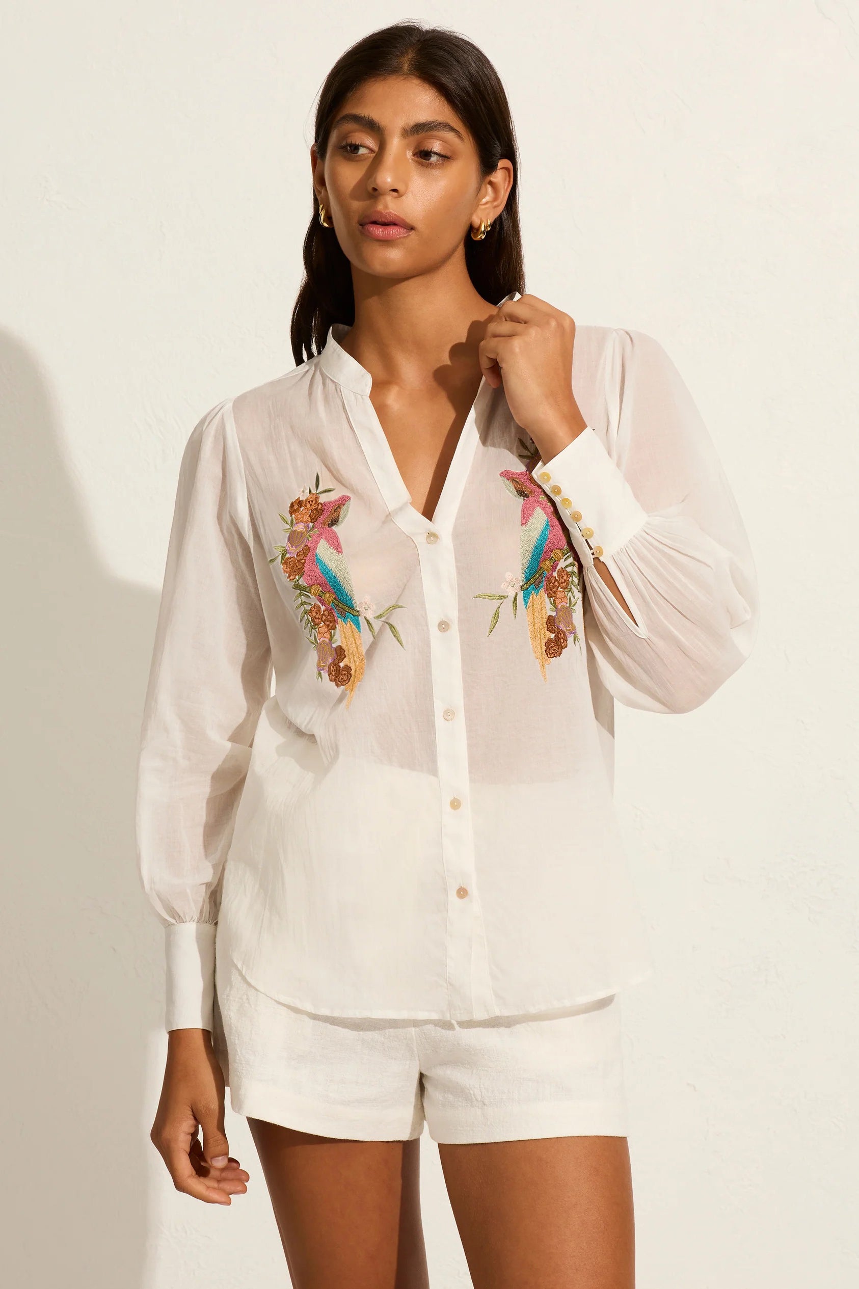 Birdie Blouse - White