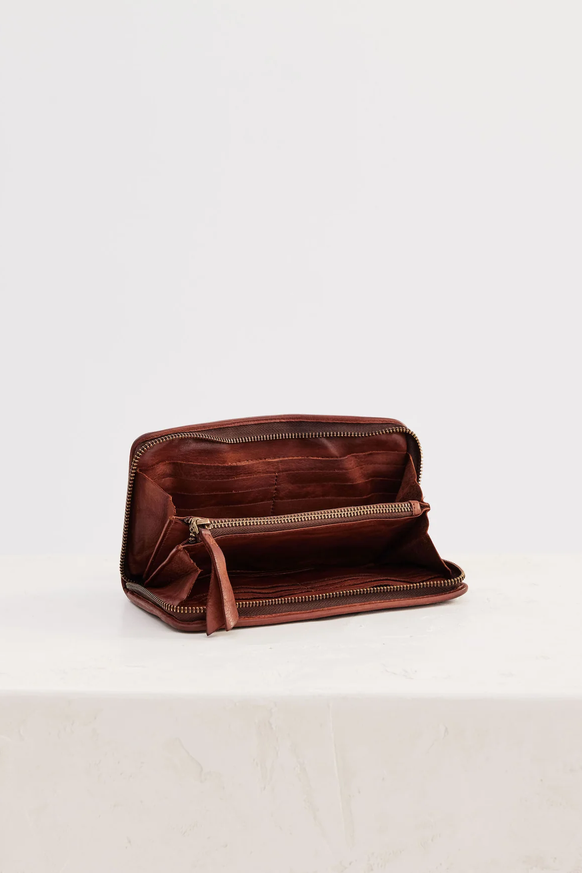 Braid Wallet - Cognac