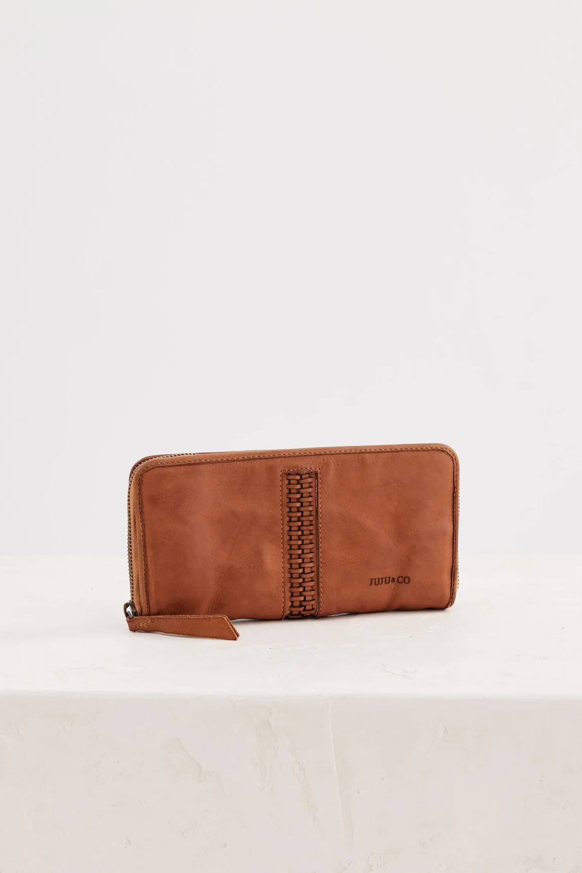 Braid Wallet - Tan