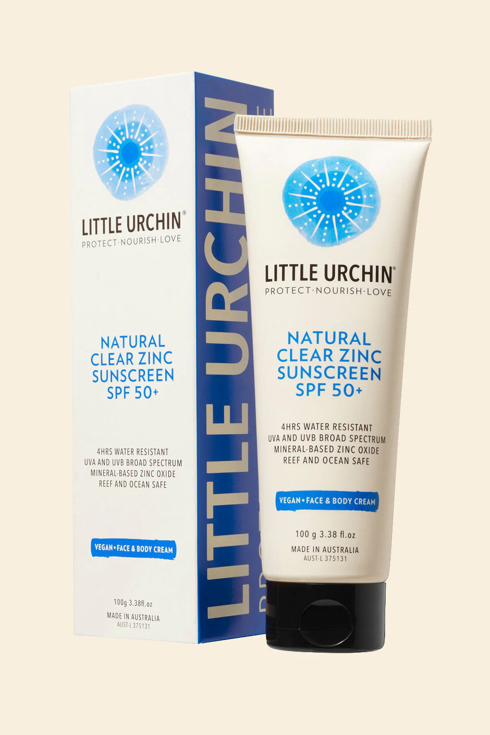 Natural Clear Zinc Sunscreen SPF50+ 100g