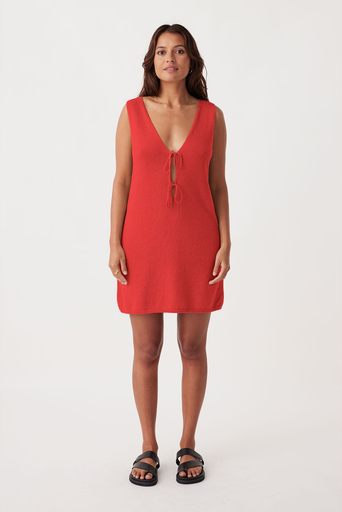 Poppy Mini Dress - Hibiscus