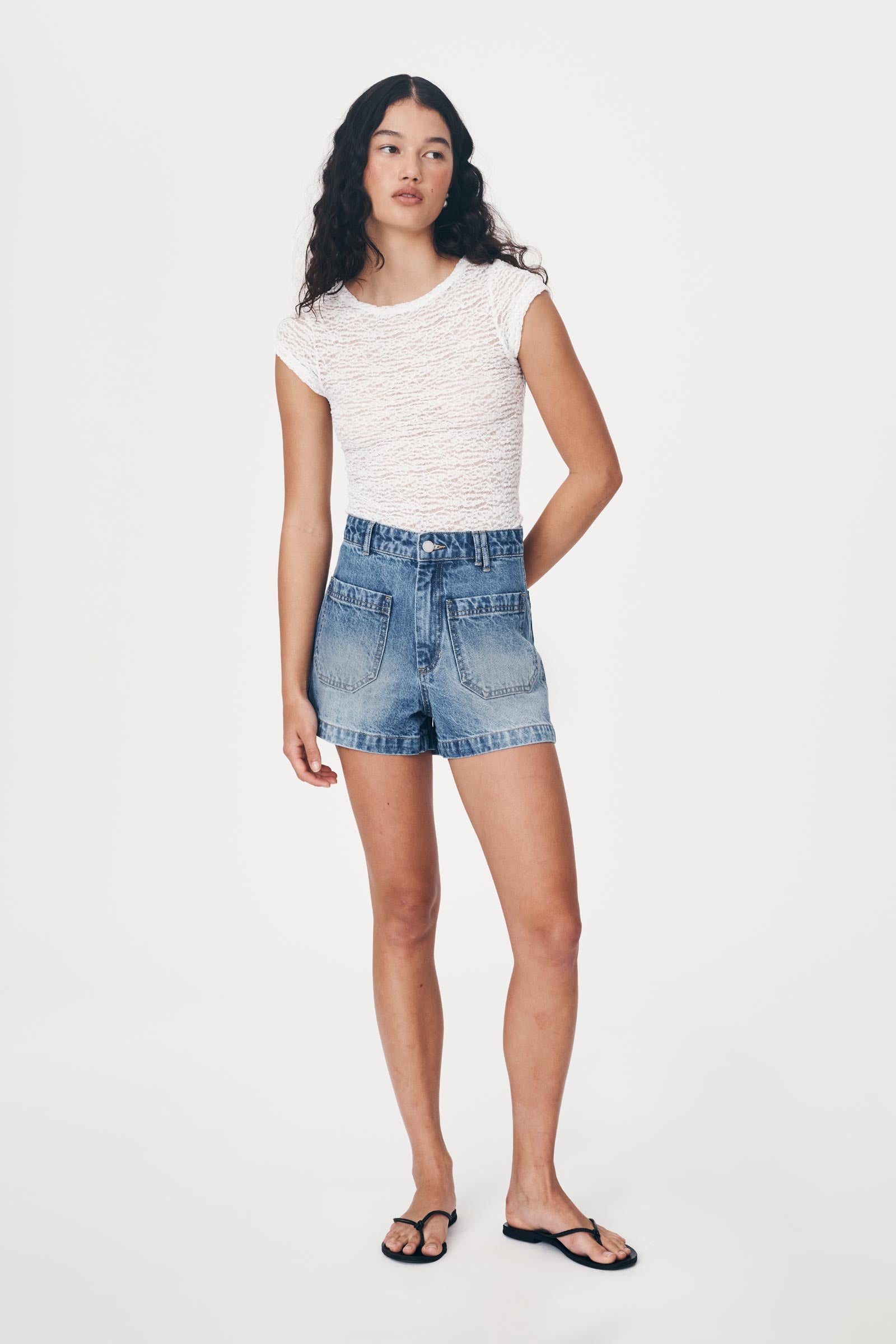 Gio Denim Shorts - Classic Wash