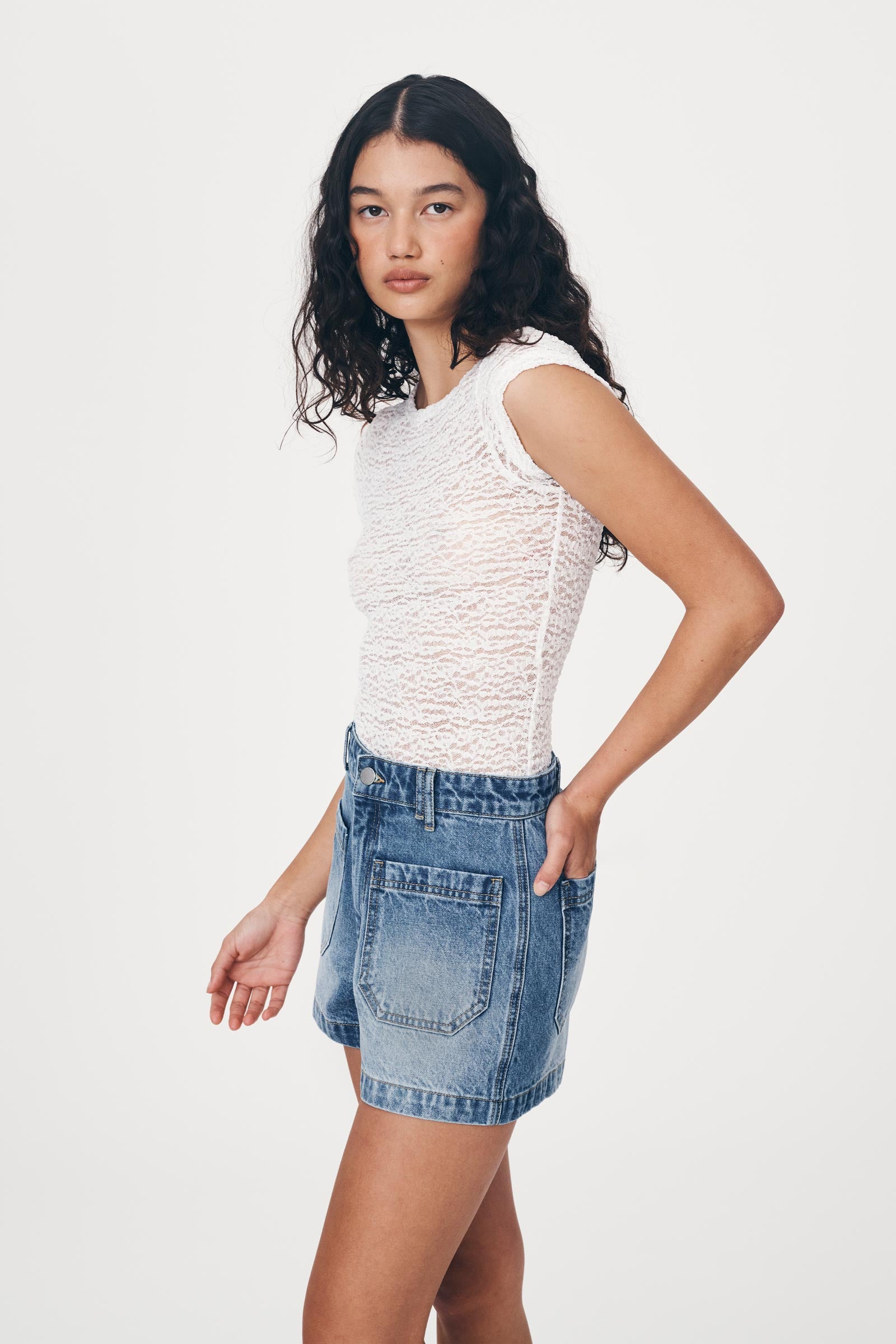 Gio Denim Shorts - Classic Wash