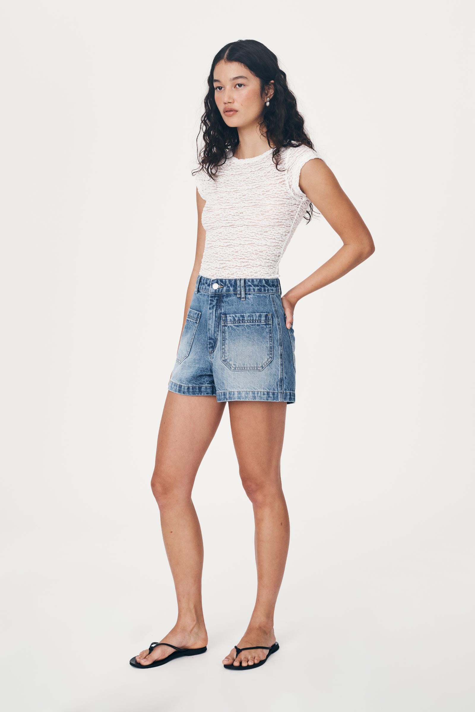 Gio Denim Shorts - Classic Wash