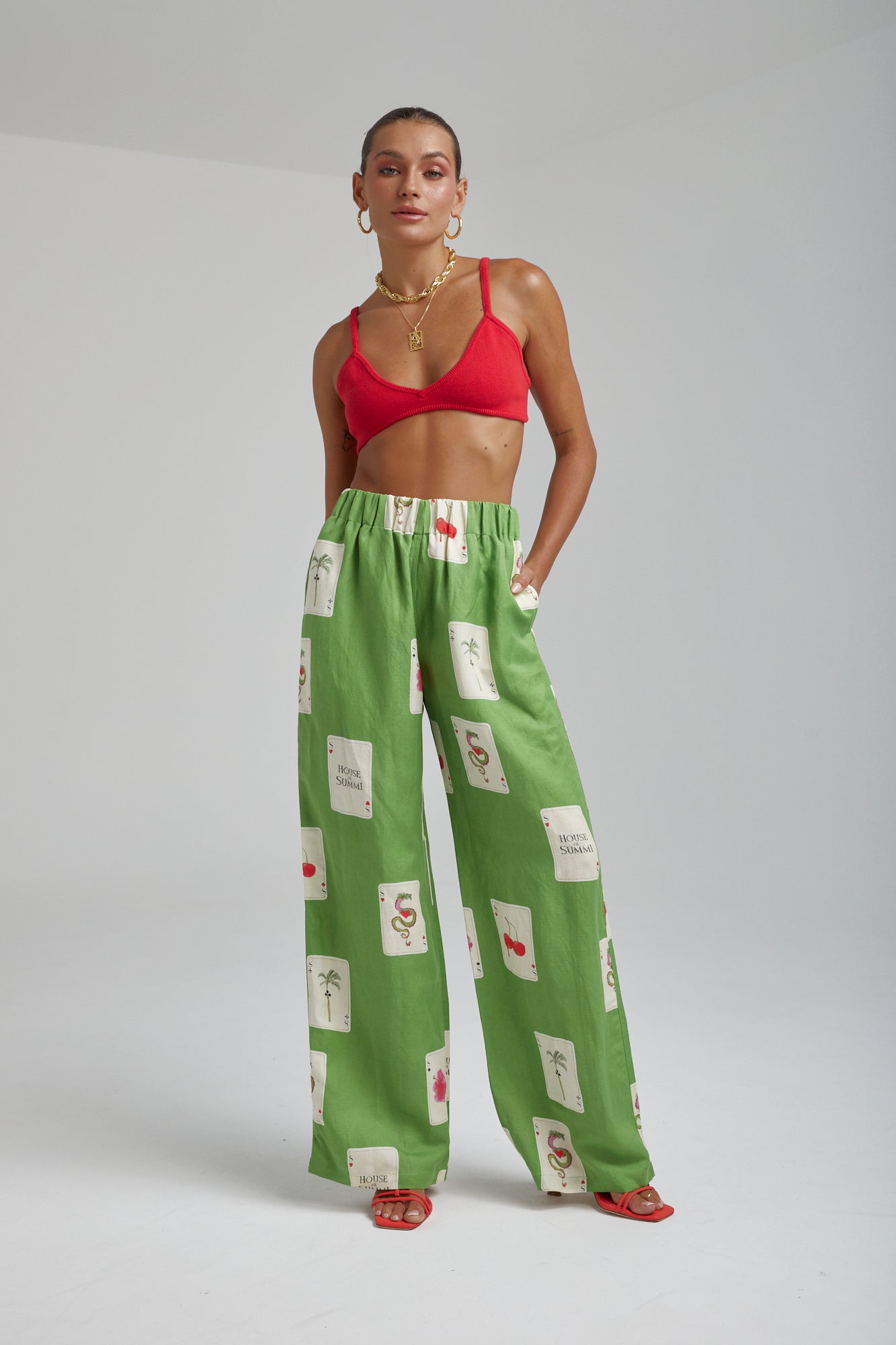 Linen Pants - House Of Summi Tarragon