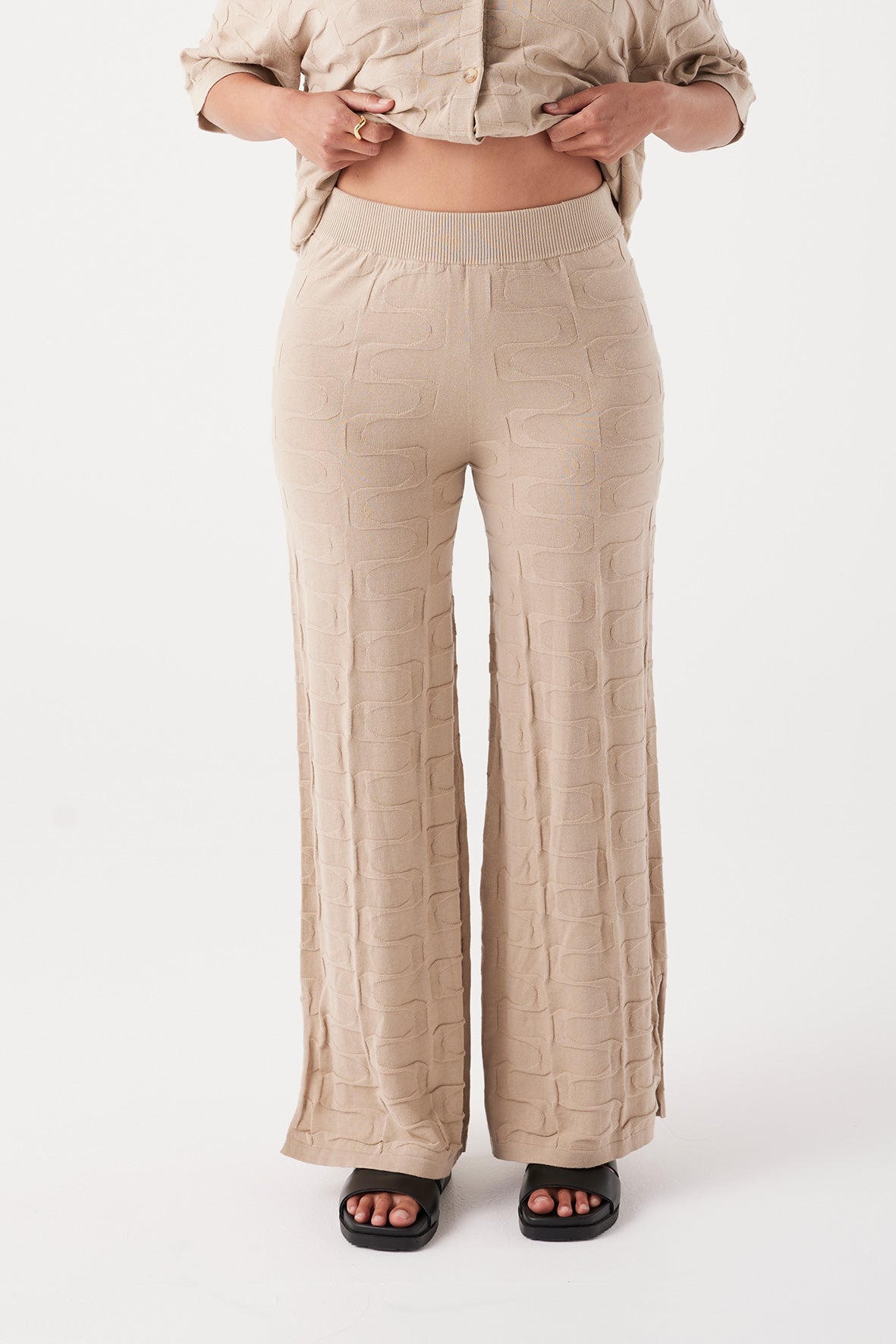 Lara Organic Cotton Pant - Taupe