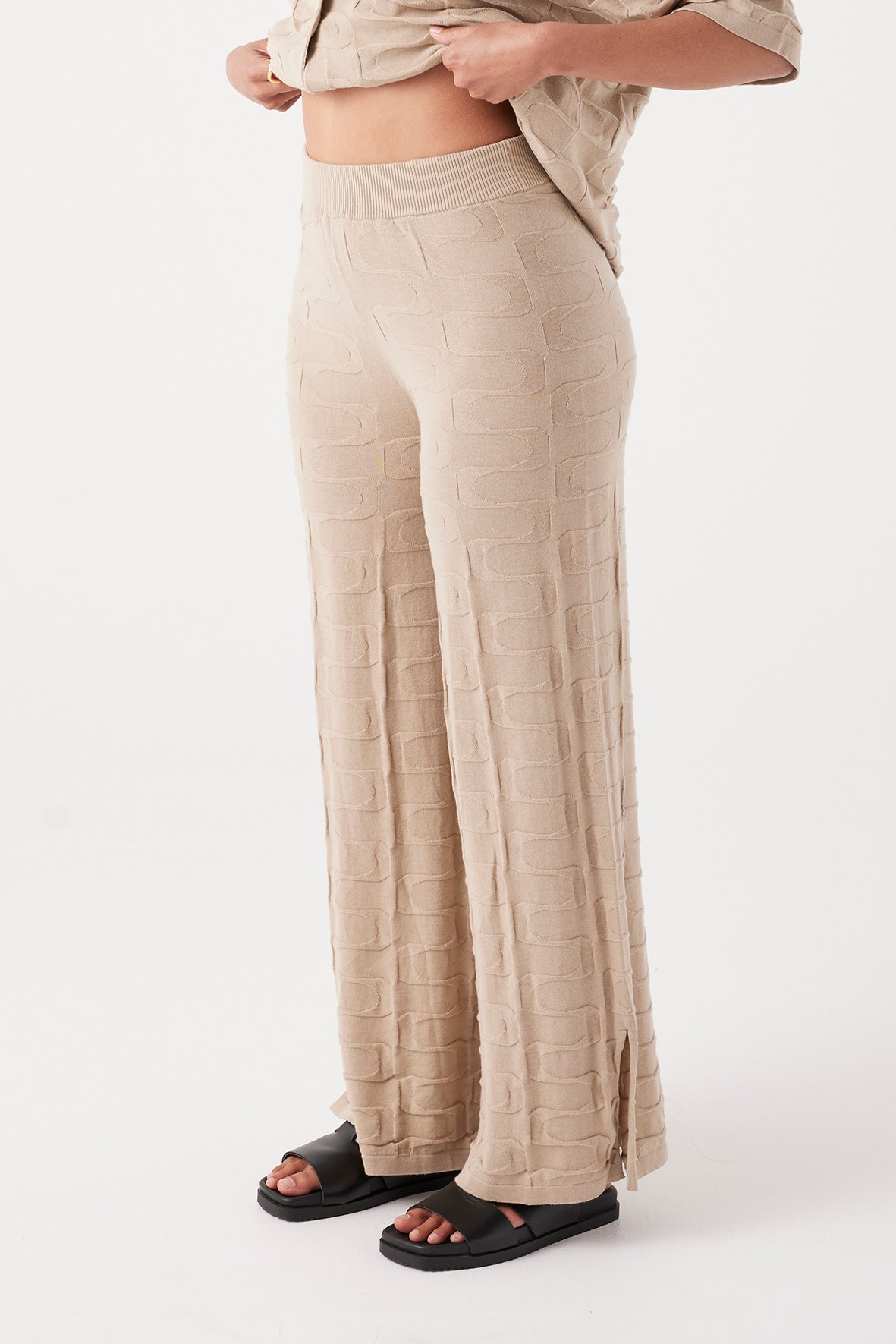 Lara Organic Cotton Pant - Taupe