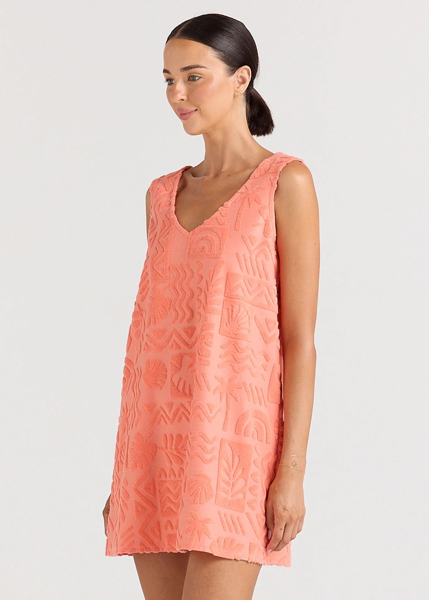 Mai Tai V Tunic Dress - Watermelon