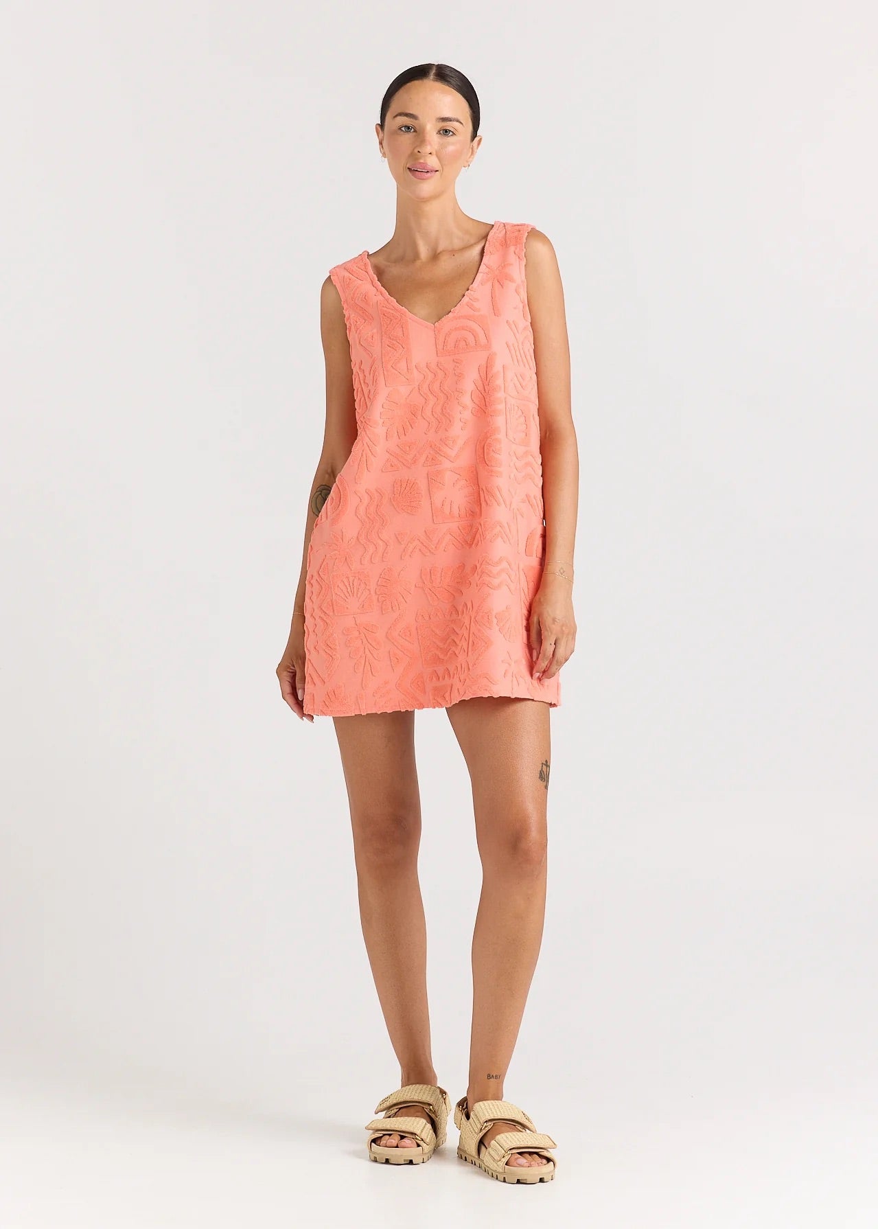 Mai Tai V Tunic Dress - Watermelon