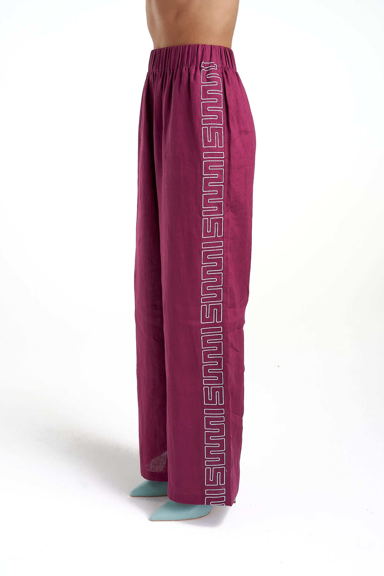 Sig Linen Pant - Plum