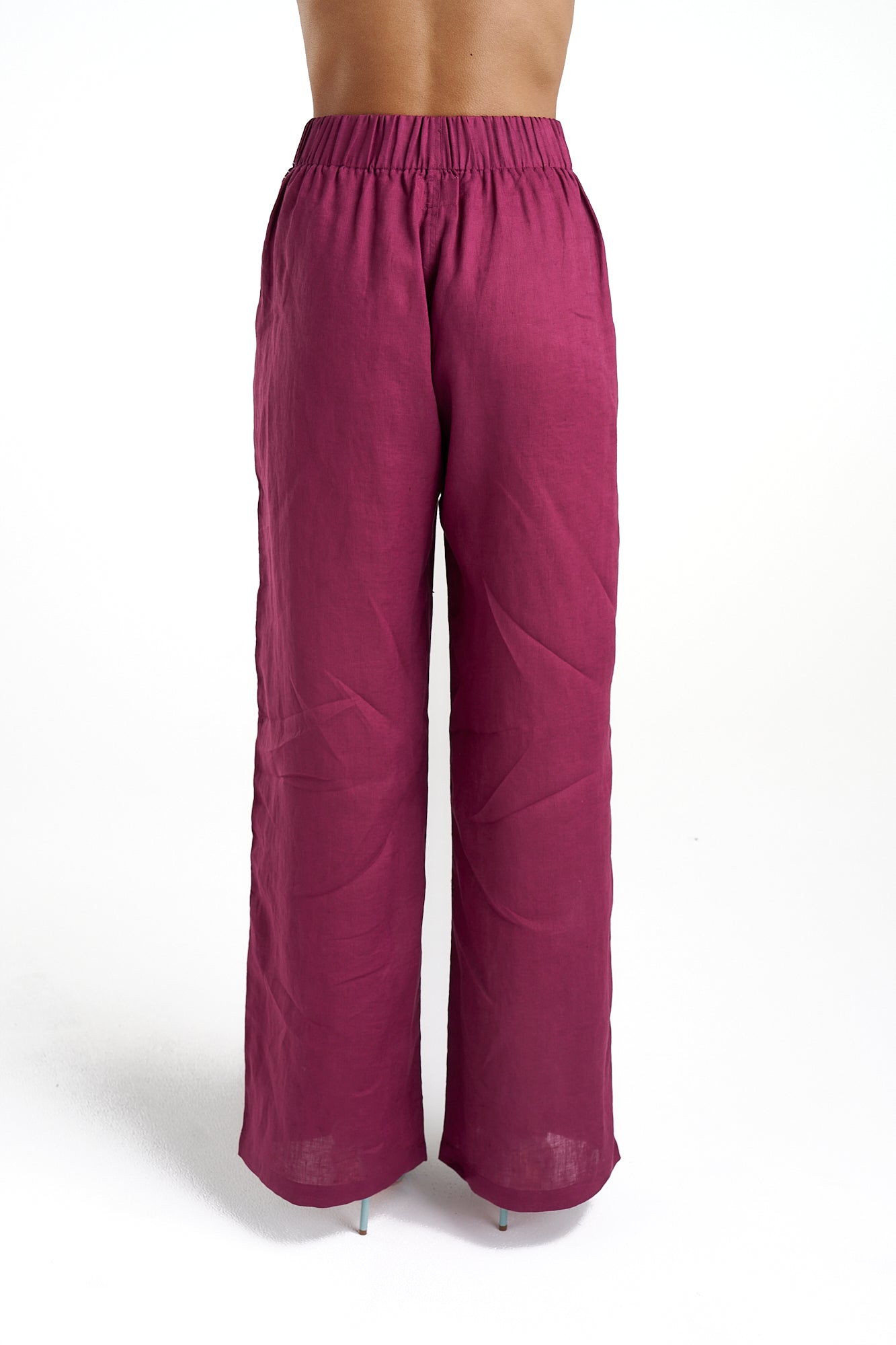 Sig Linen Pant - Plum