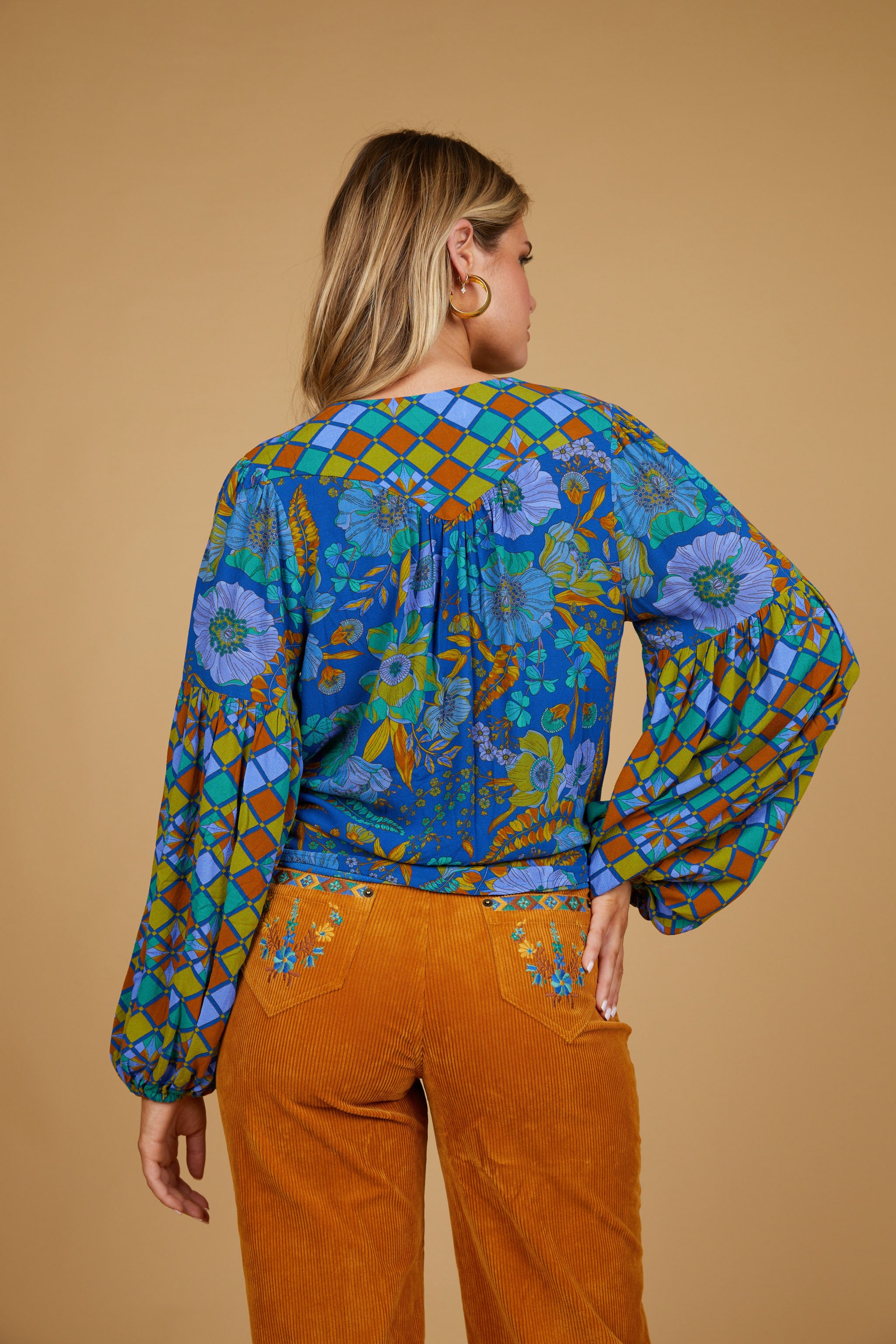 Temple Blouse - Lagoon