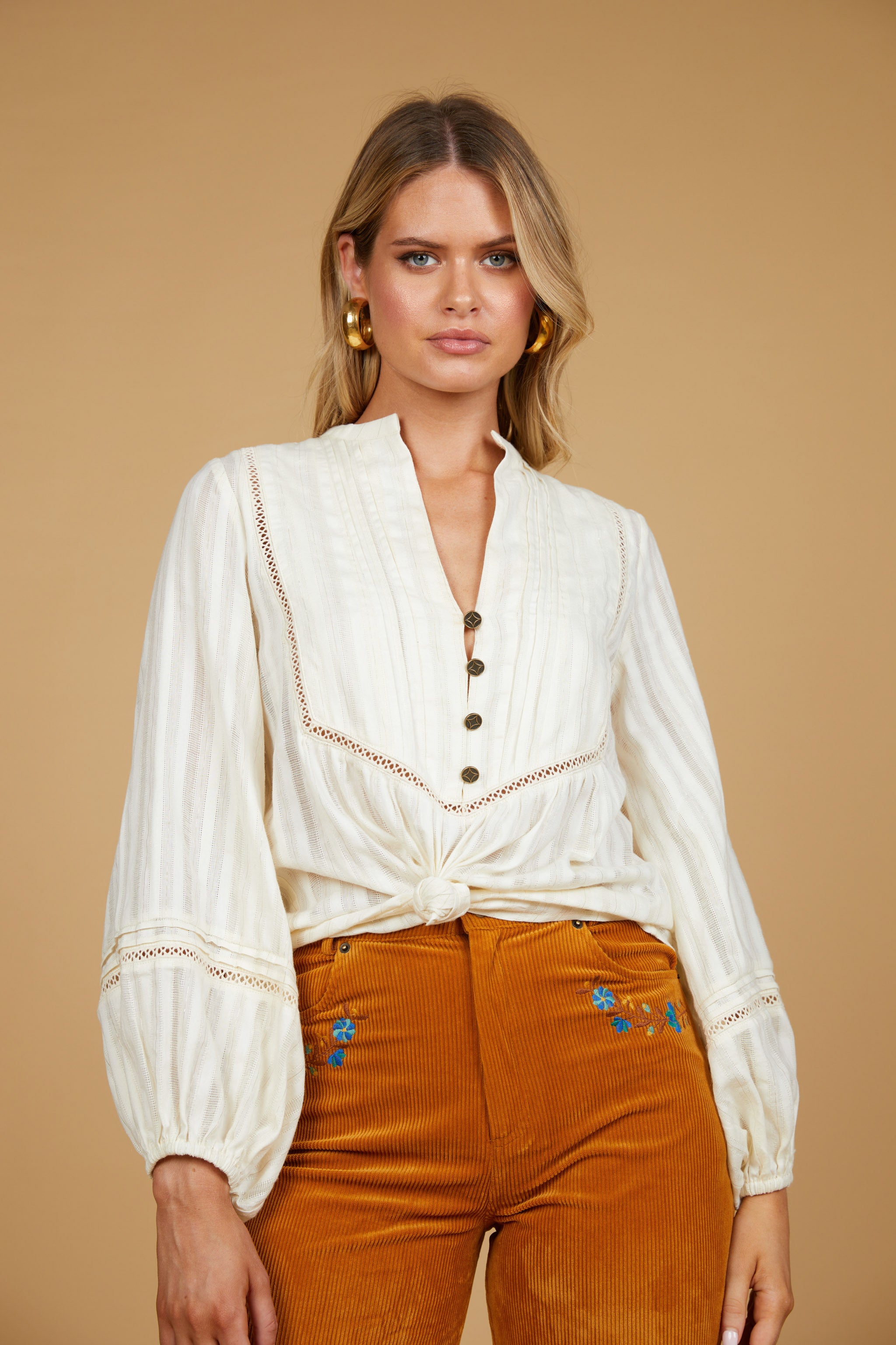 Sylvie Blouse - Pearl