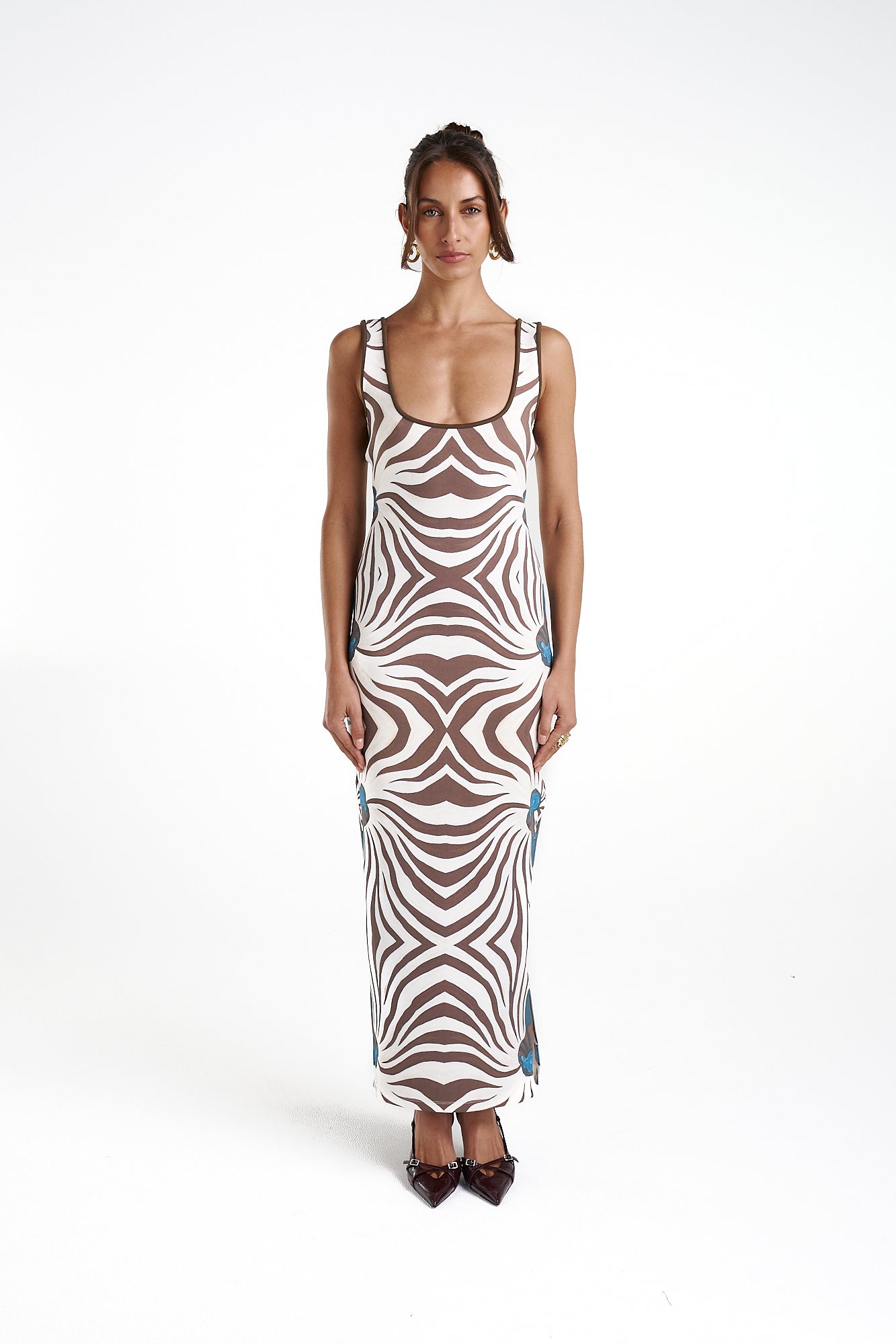 Scoop Neck Maxi Dress - Nautilus