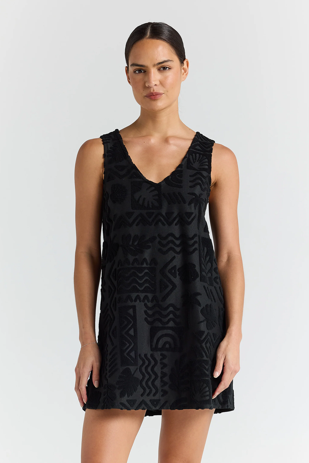 Mai Tai V Tunic Dress - Black