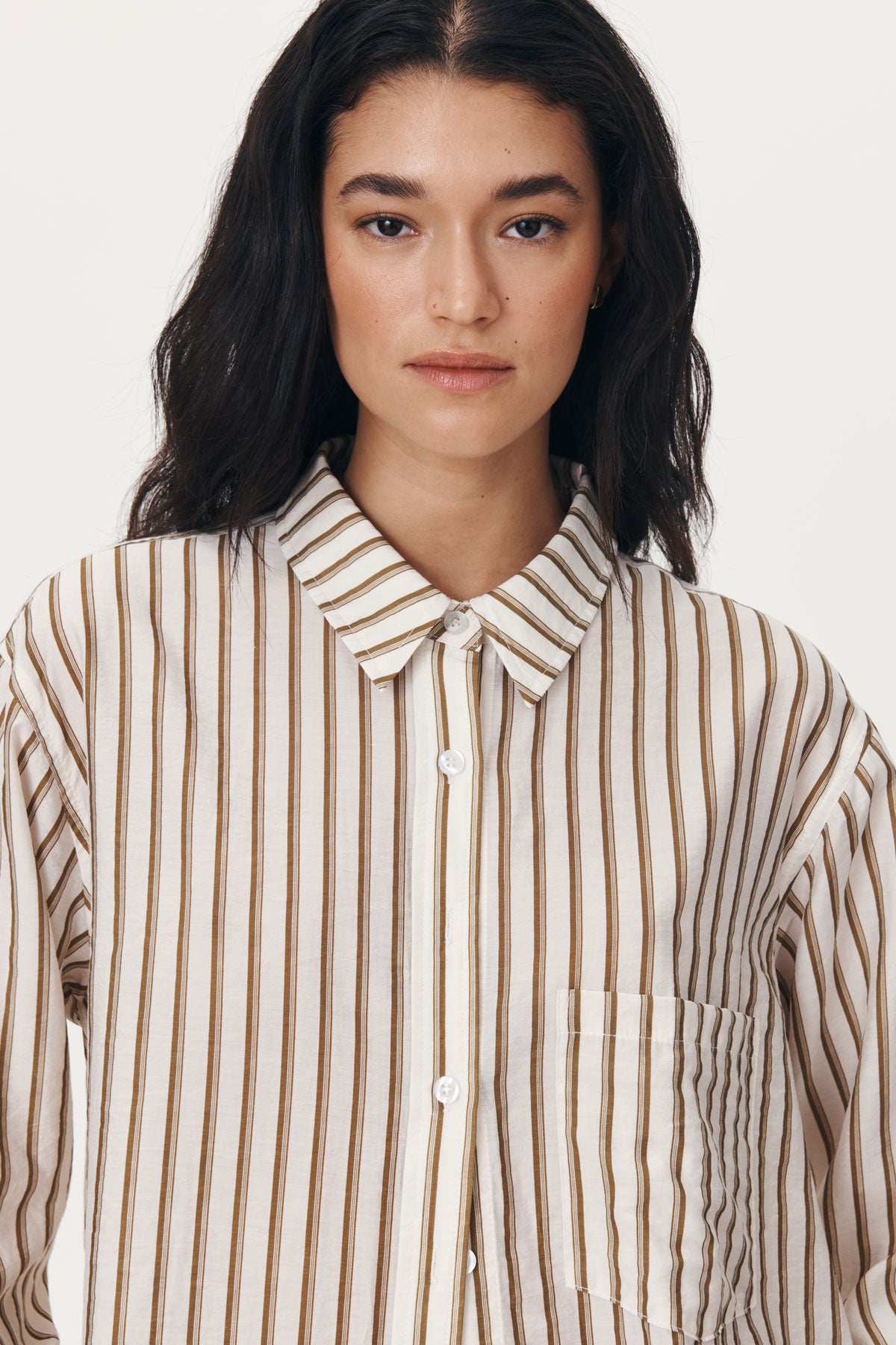 Ramona Stripe Long Sleeve Shirt - Sienna