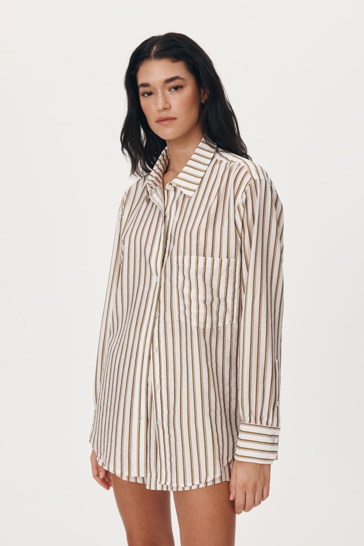 Ramona Stripe Long Sleeve Shirt - Sienna