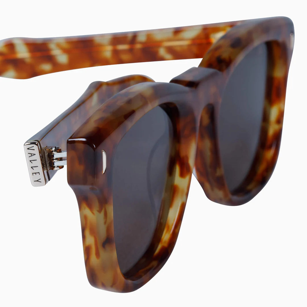 Solomon | Sunglasses - Maple Tort w. Gold Metal Trim / Brown Lens