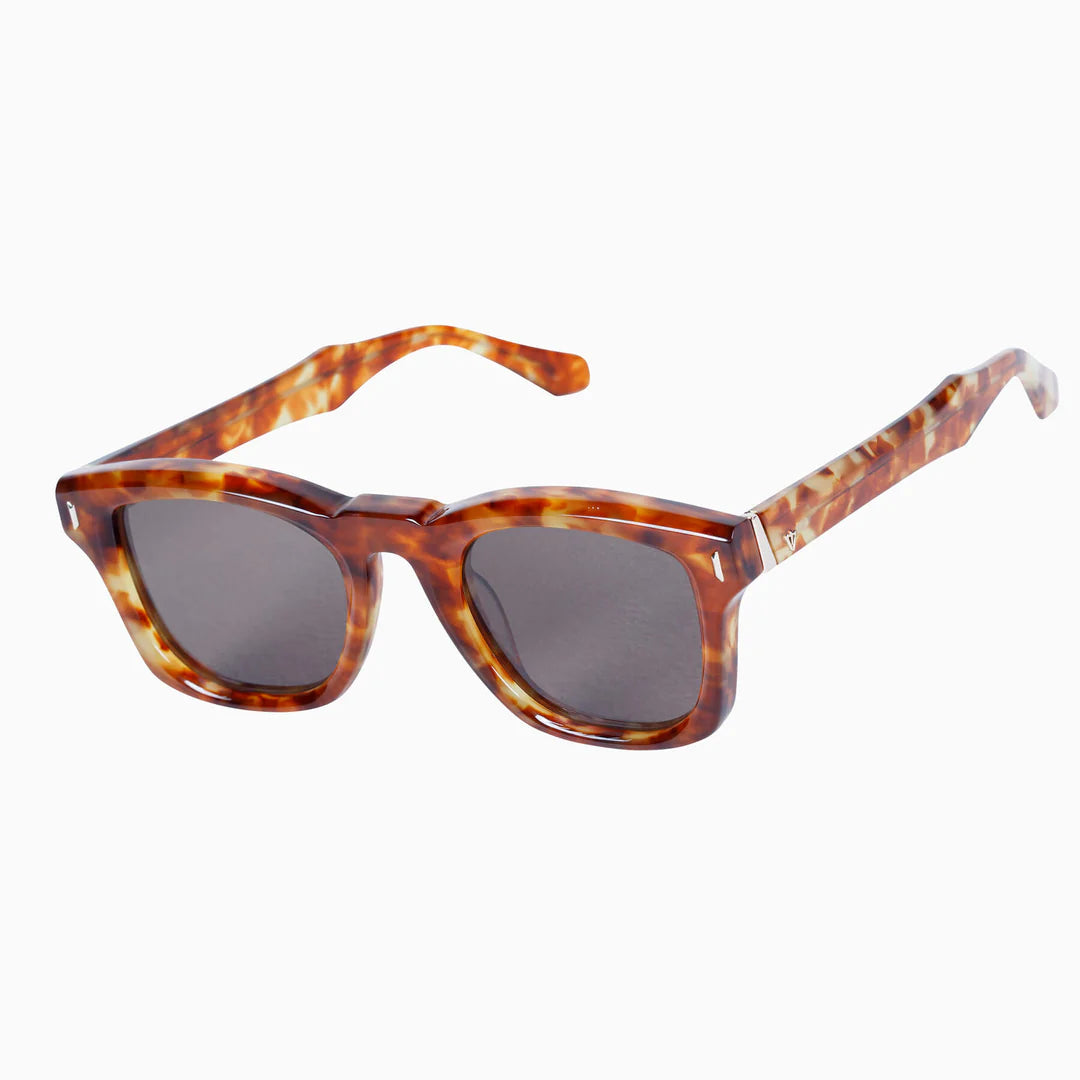 Solomon | Sunglasses - Maple Tort w. Gold Metal Trim / Brown Lens