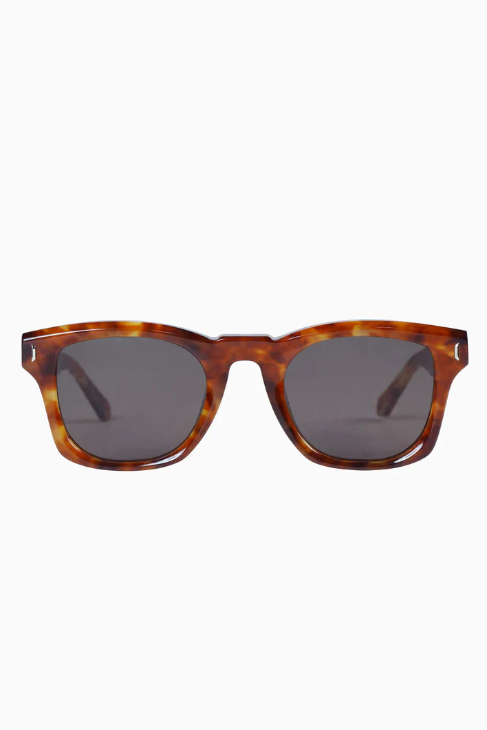 Solomon | Sunglasses - Maple Tort w. Gold Metal Trim / Brown Lens