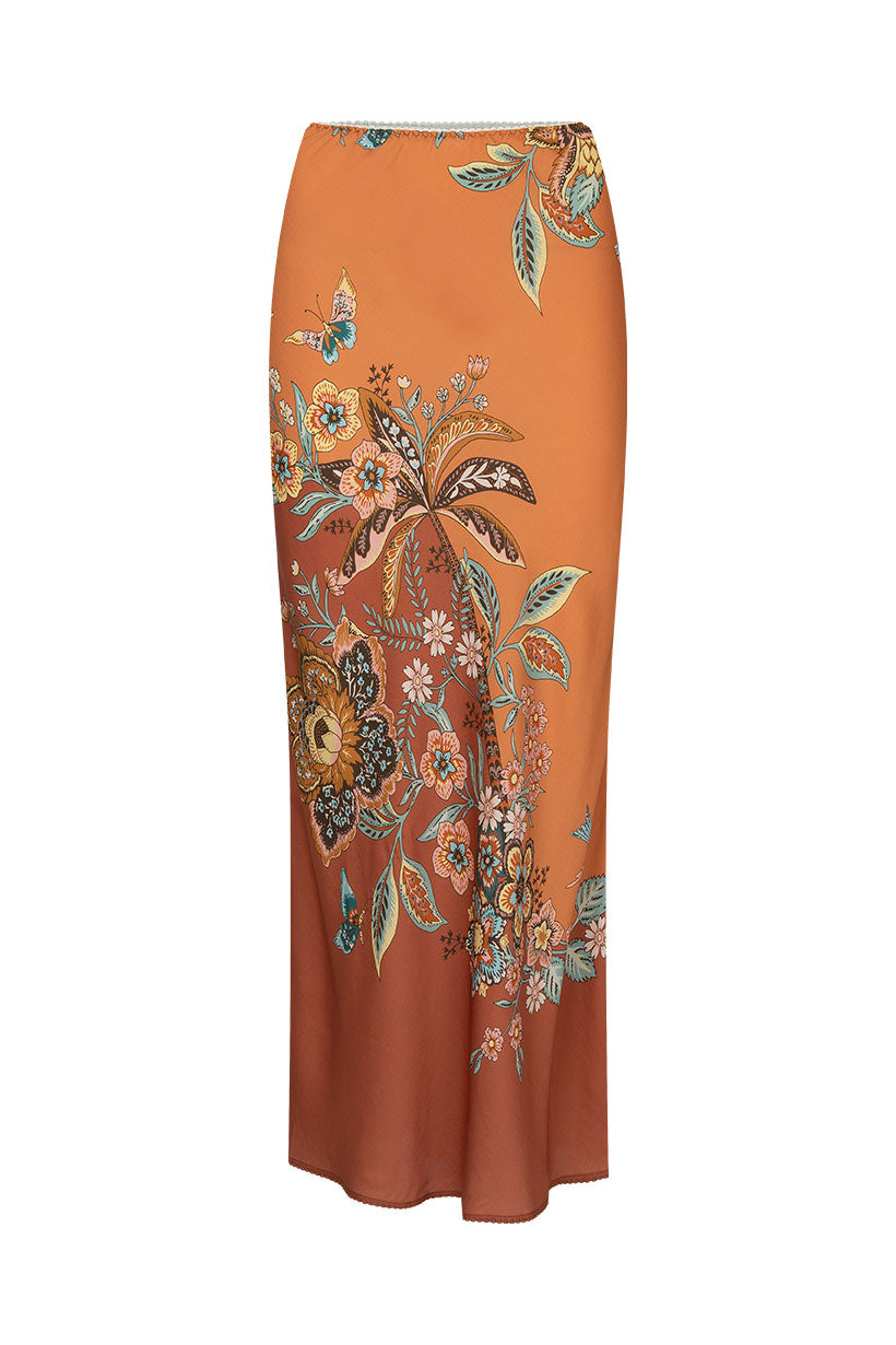 Mojave Lily Bias Skirt - Amber