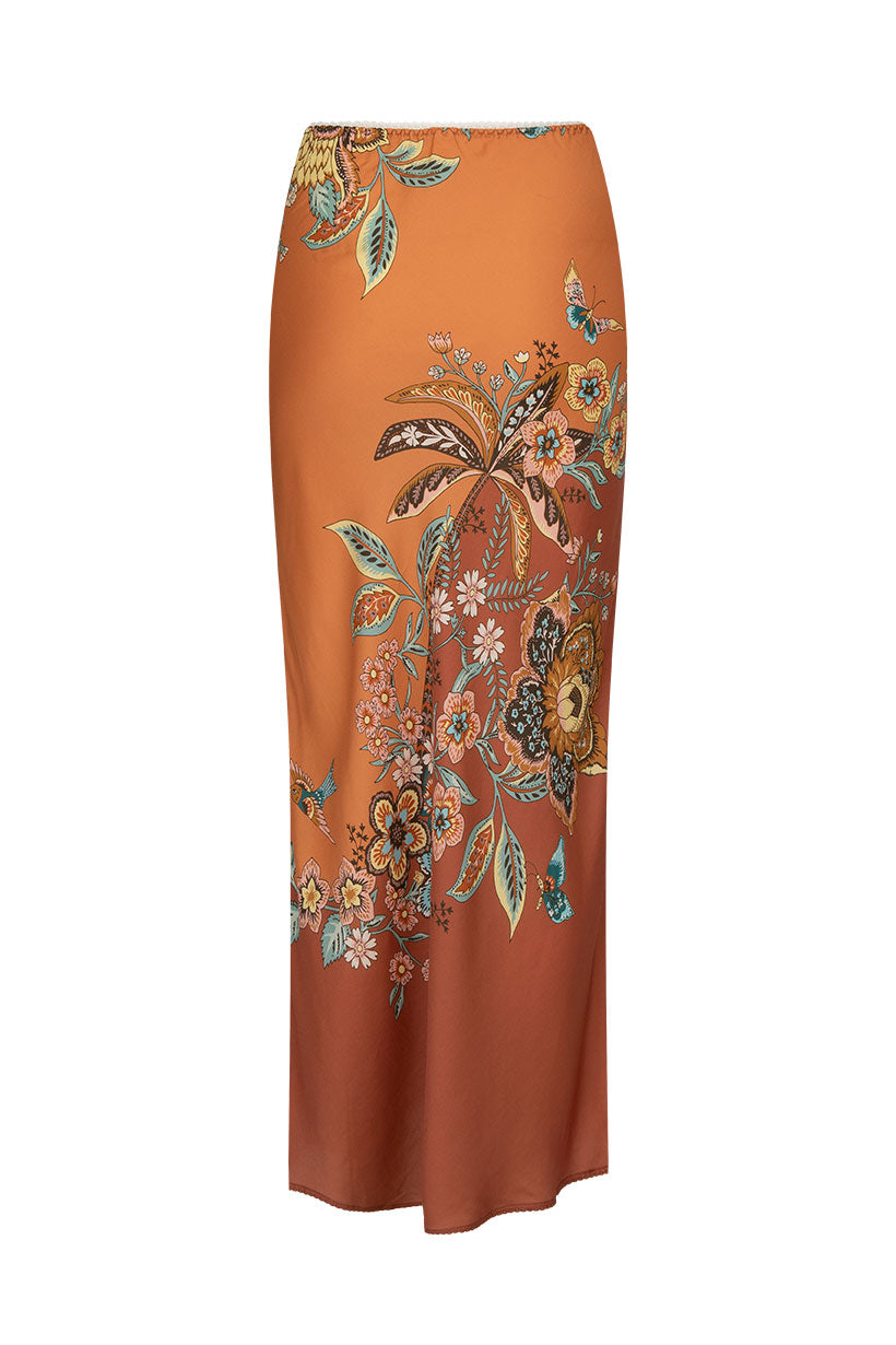 Mojave Lily Bias Skirt - Amber