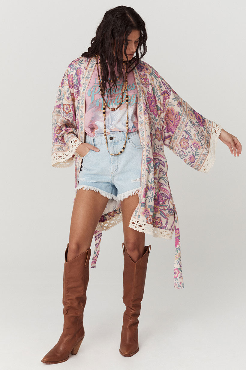 Mojave Lily Short Robe - Opal