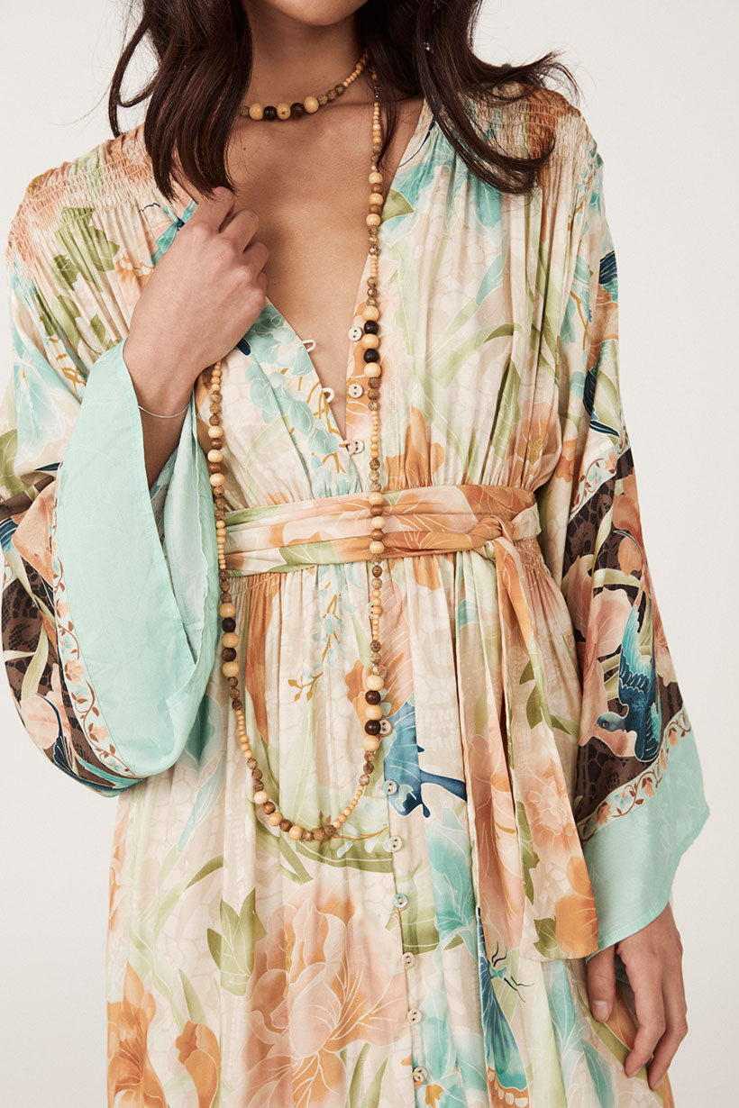 Painters Garden Gown - Seafoam