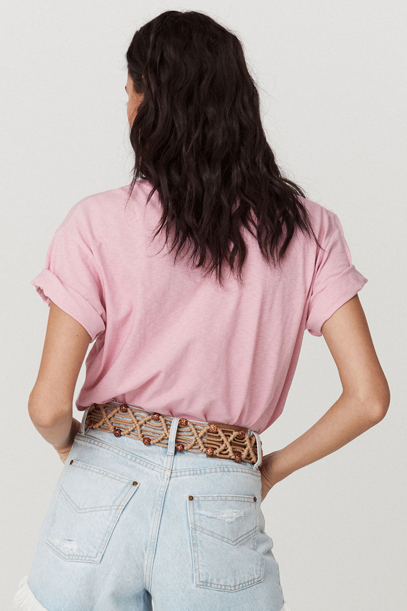 Peaches Biker Tee - Musk