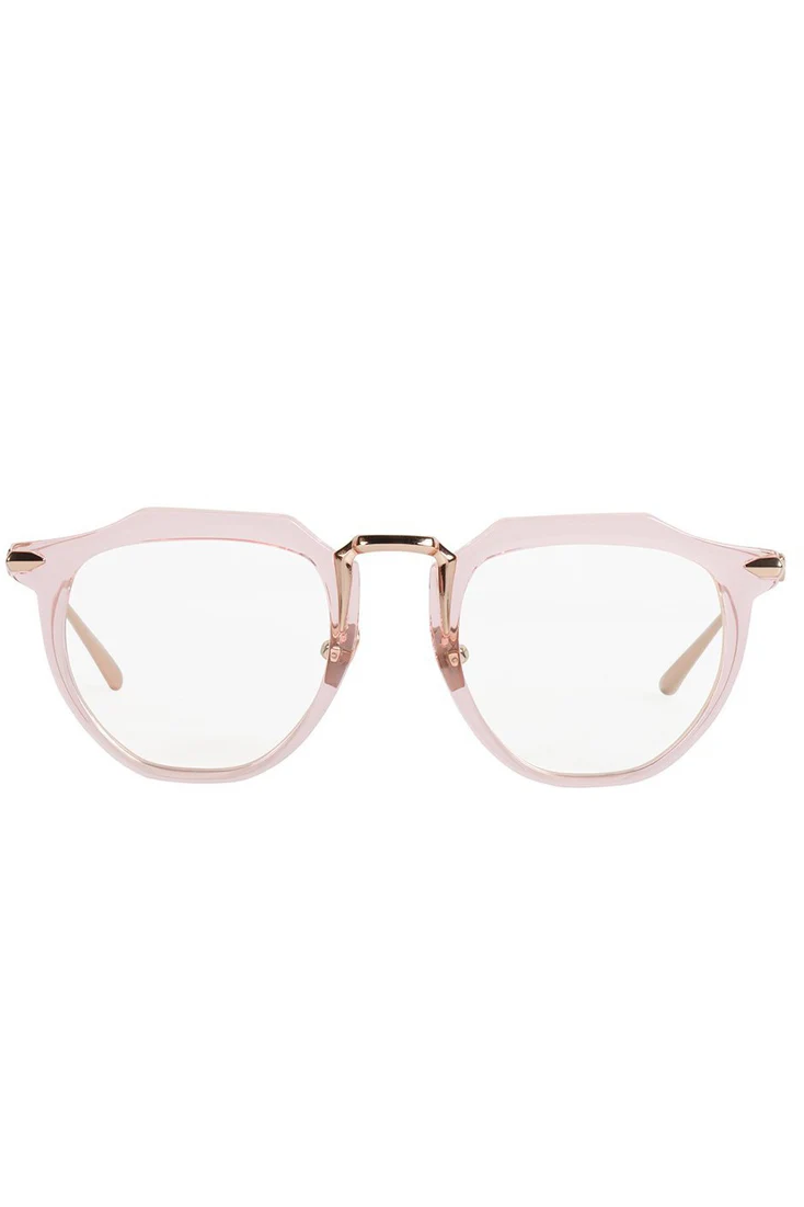 Le Chateau | Optics - Crystal Pink w. Rose Gold Titanium Trim / Clear Lens