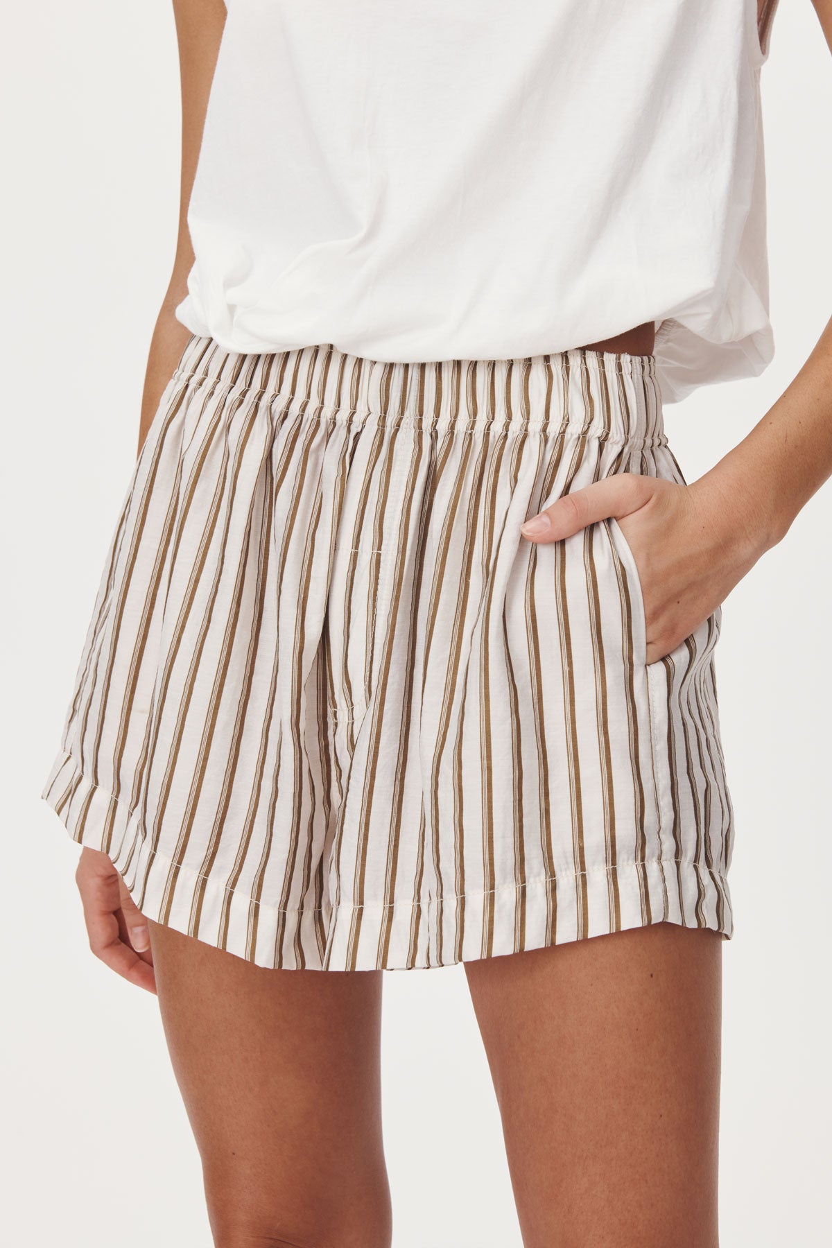 Rocco Stripe Boxer Short - Sienna