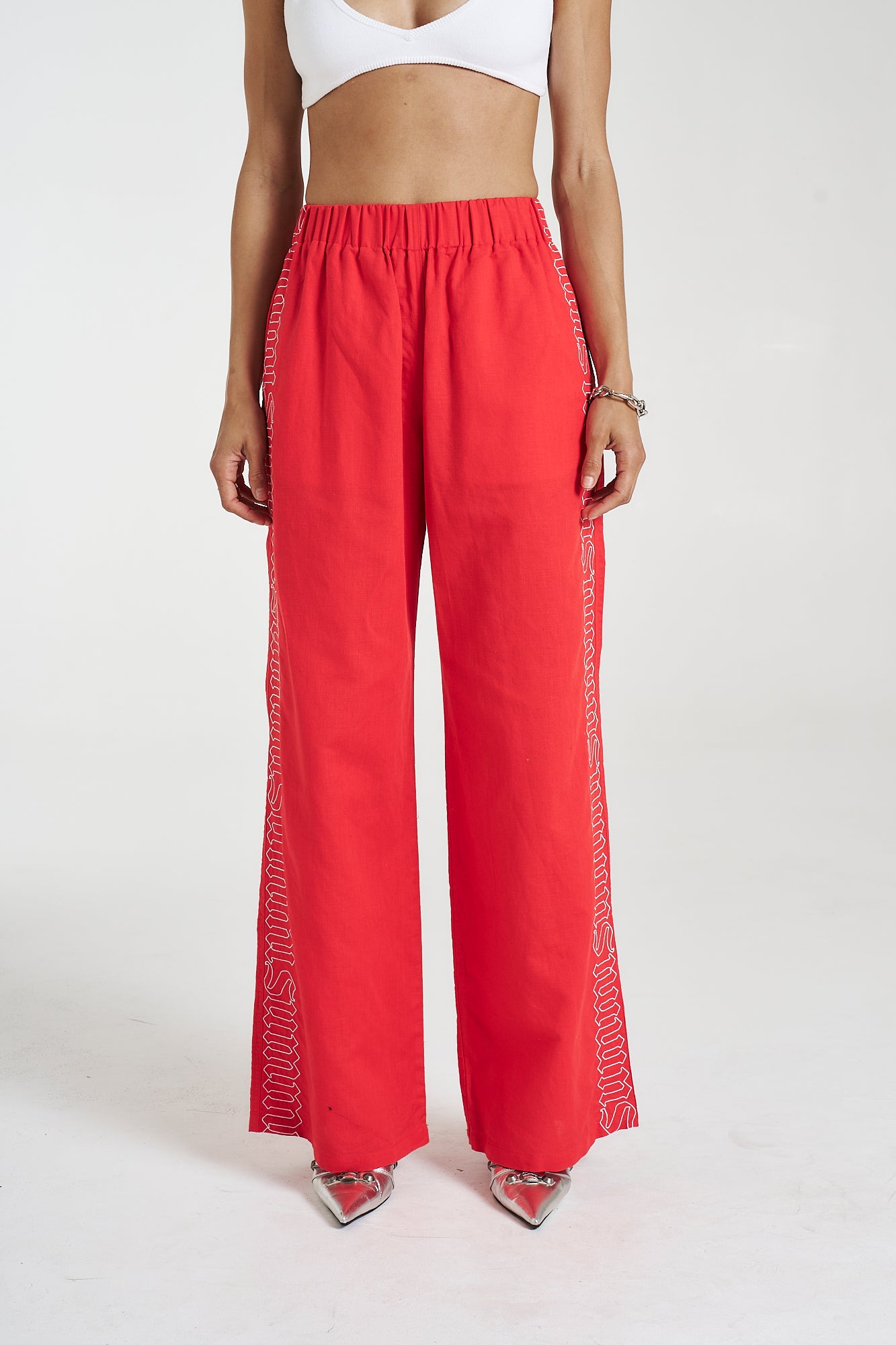 Sig Linen Pant - Scarlet Summi