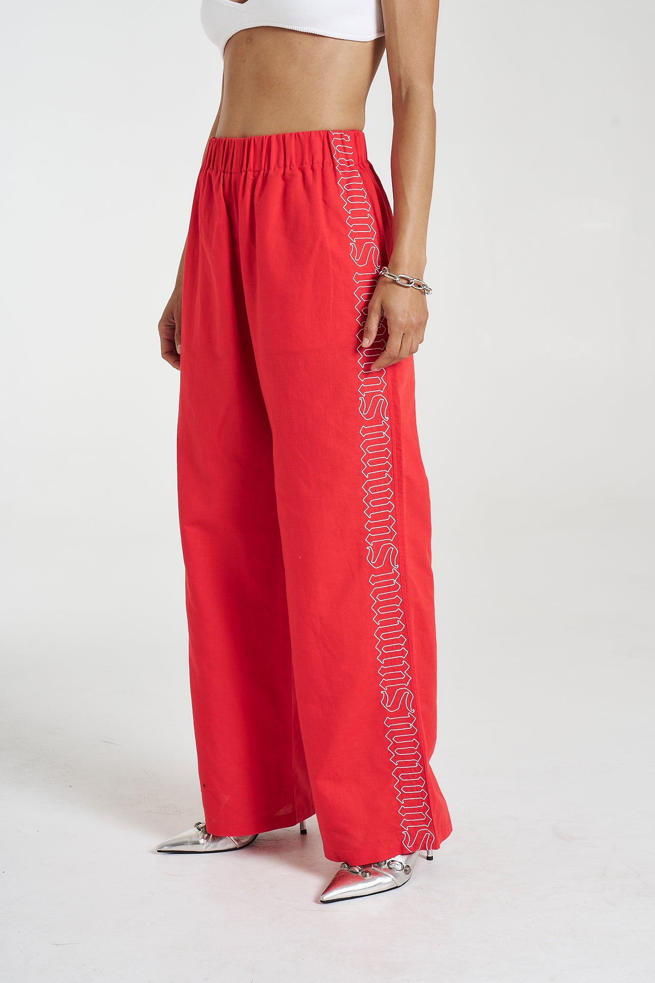 Sig Linen Pant - Scarlet Summi