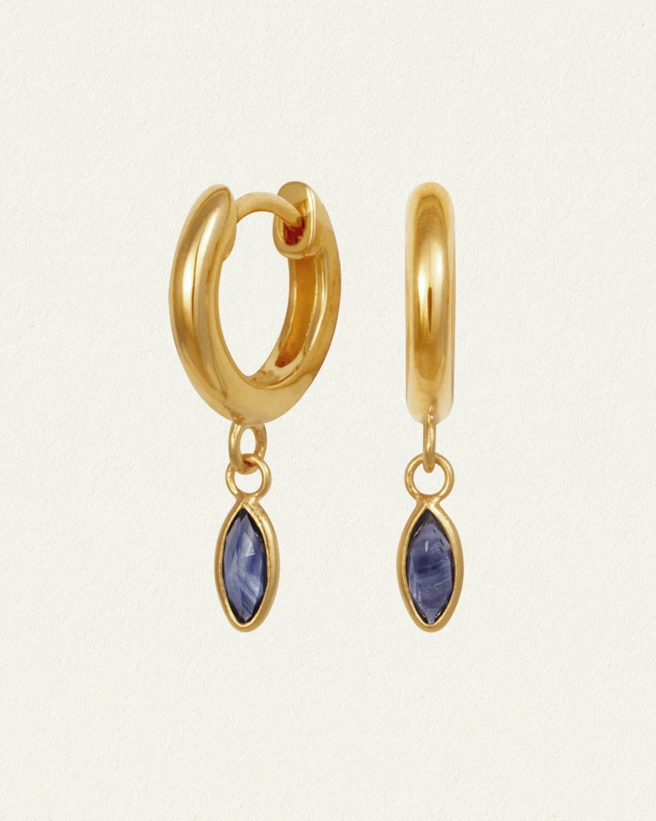 Alessandra Earrings Iolite - Gold