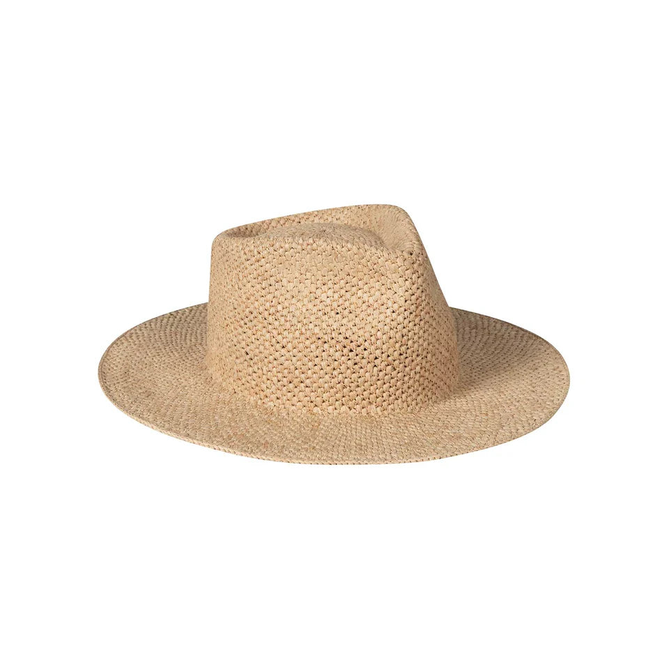 The Inca Fedora Hat- Pineapple Stitch Natural