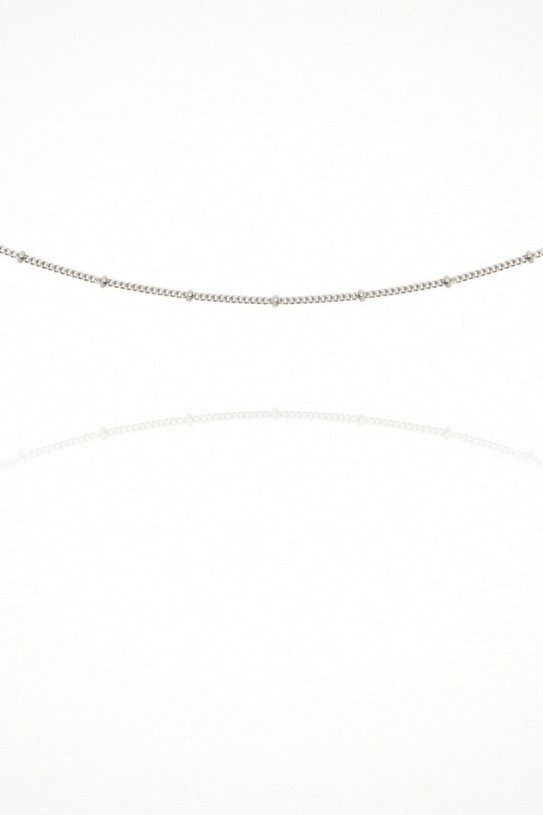 Fine Choker Chain - Silver