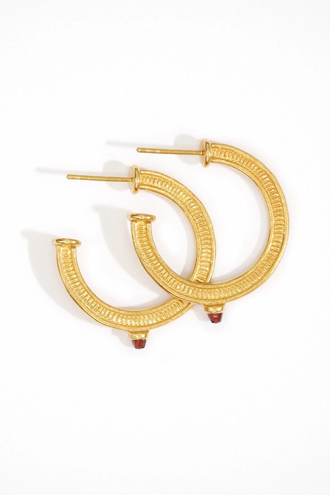 Vulcan Hoop Earrings - Gold